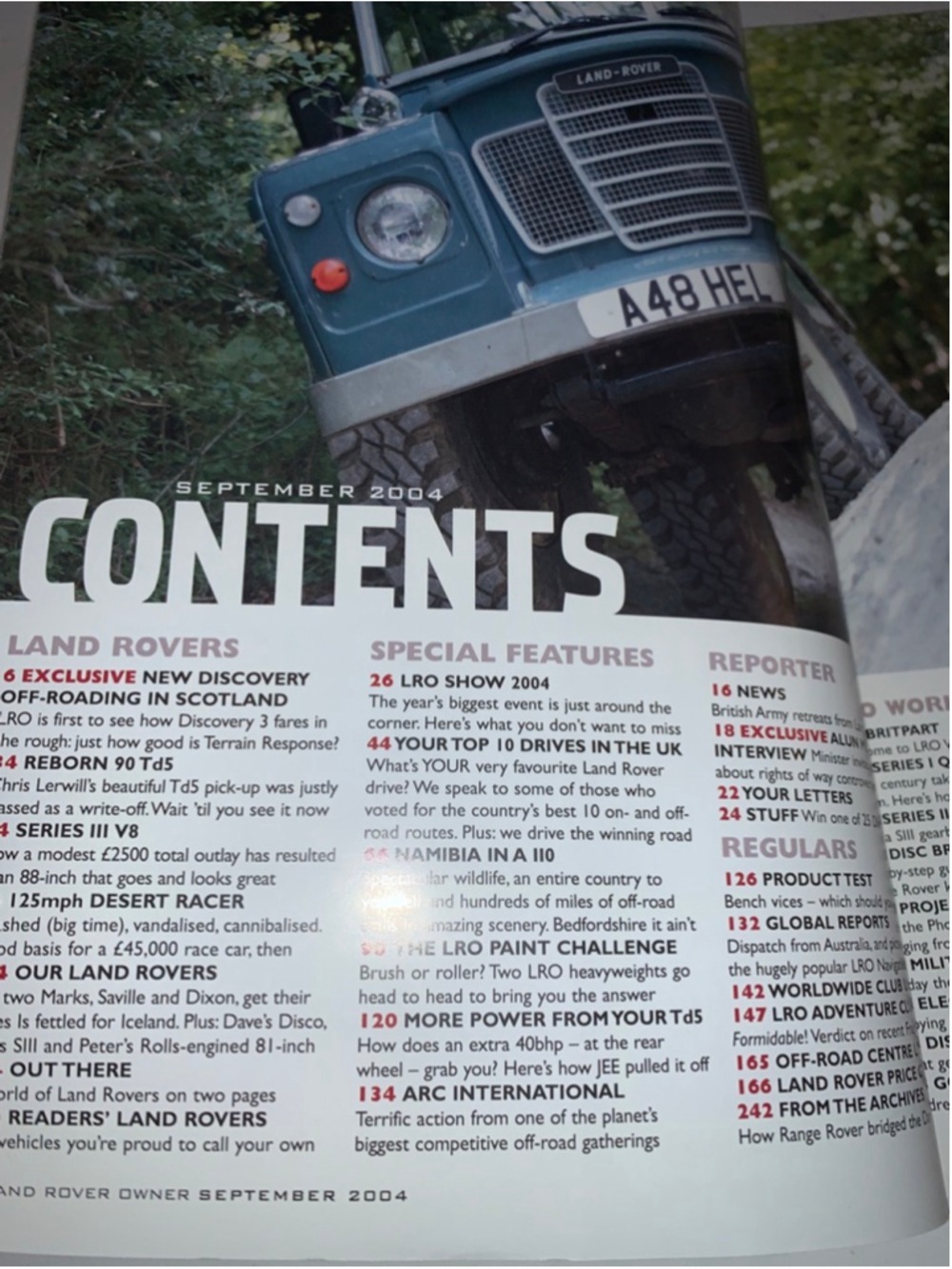 September 2004 Land Rover Owner International Magazine - Picture 3 of 9